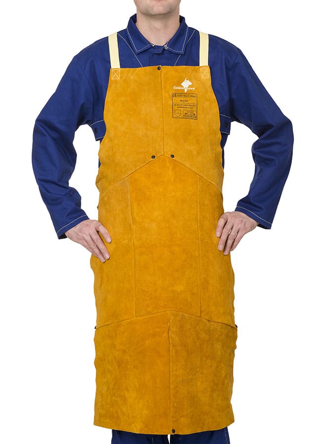 Svářecí zástěra z hovězí štípenky